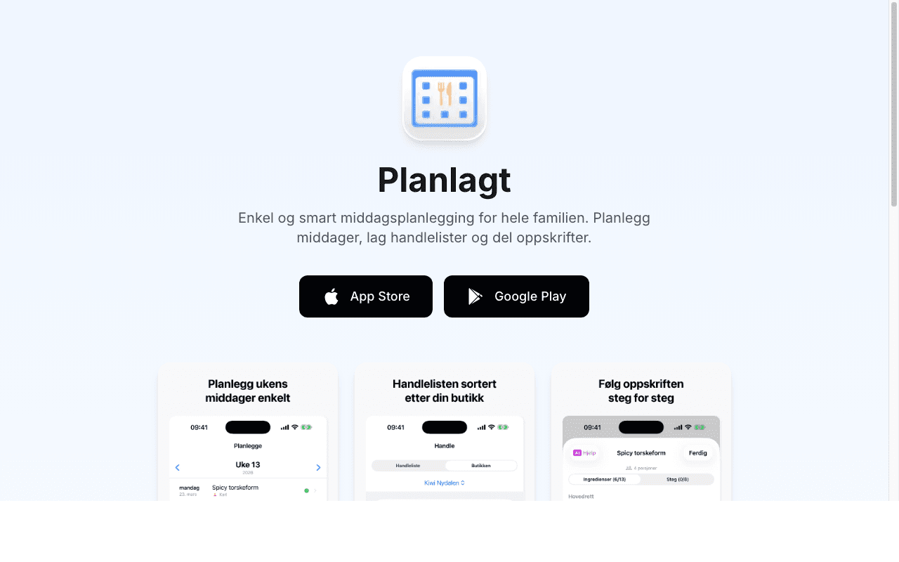 Planlagt
